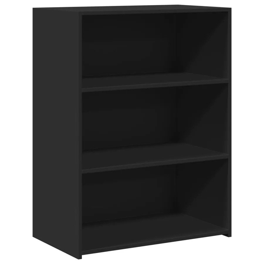 Buffet noir 70x41x93 cm bois d'ingénierie - 2