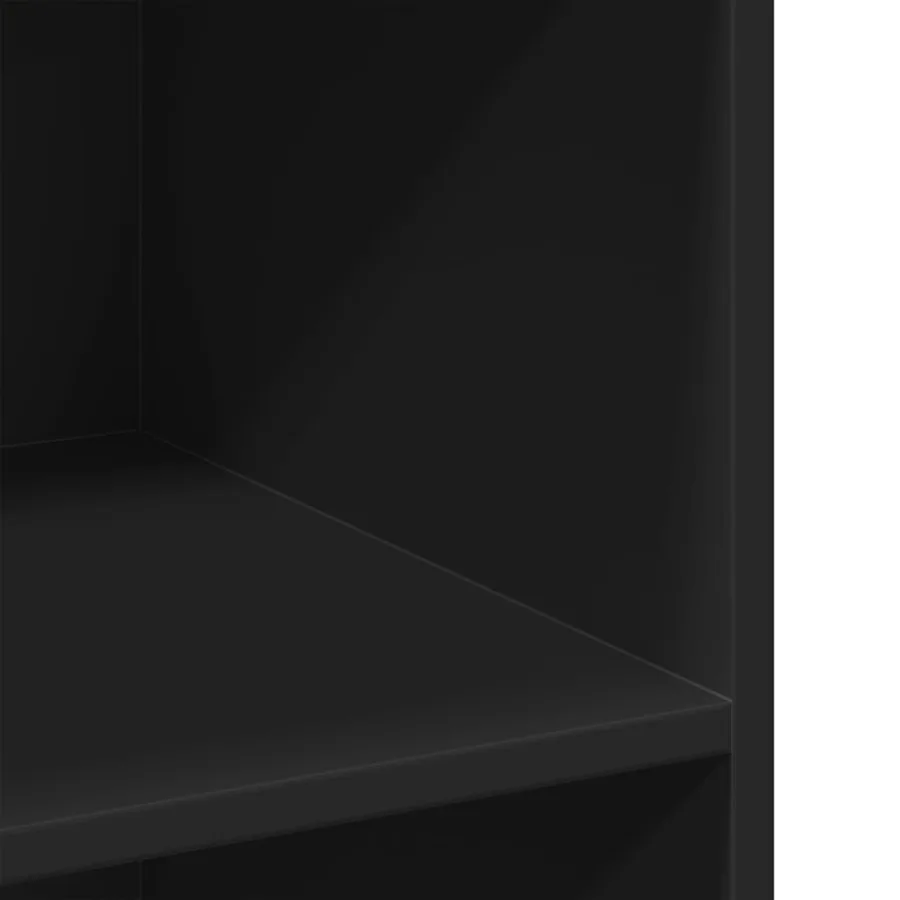 Buffet noir 70x41x93 cm bois d'ingénierie - 7