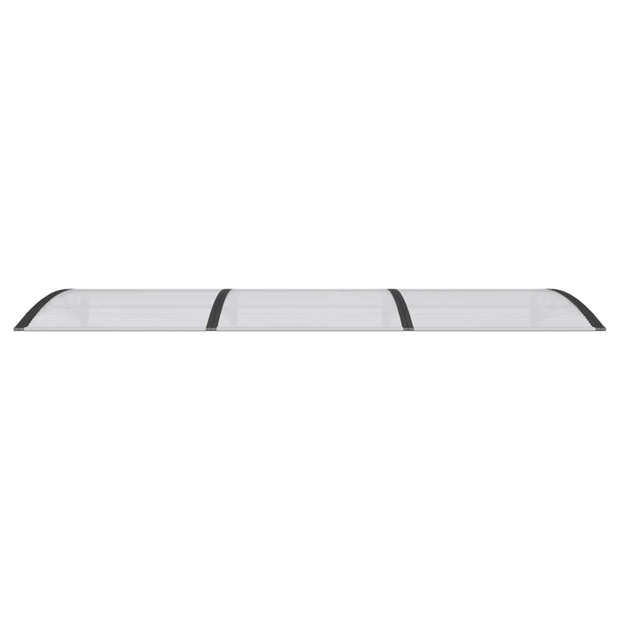 Door canopy Black 300x100 cm Polycarbonate - 4