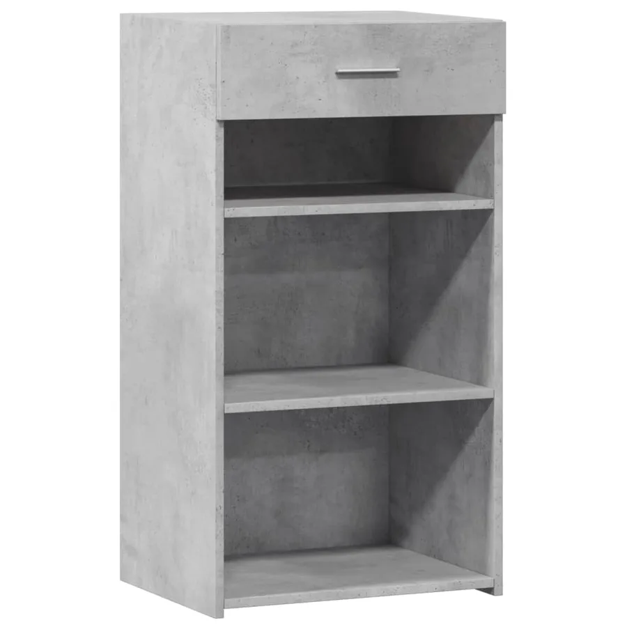 Buffet gris béton 50x42,5x93 cm bois d'ingénierie - 2