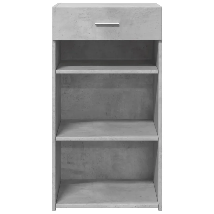 Buffet gris béton 50x42,5x93 cm bois d'ingénierie - 4