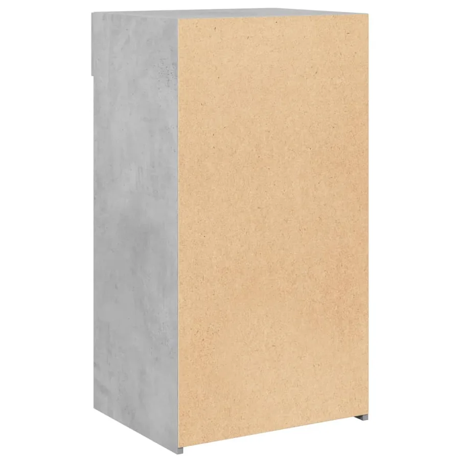 Buffet gris béton 50x42,5x93 cm bois d'ingénierie - 6
