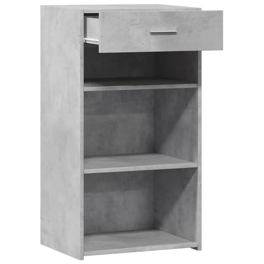 Buffet gris béton 50x42,5x93 cm bois d'ingénierie - 7