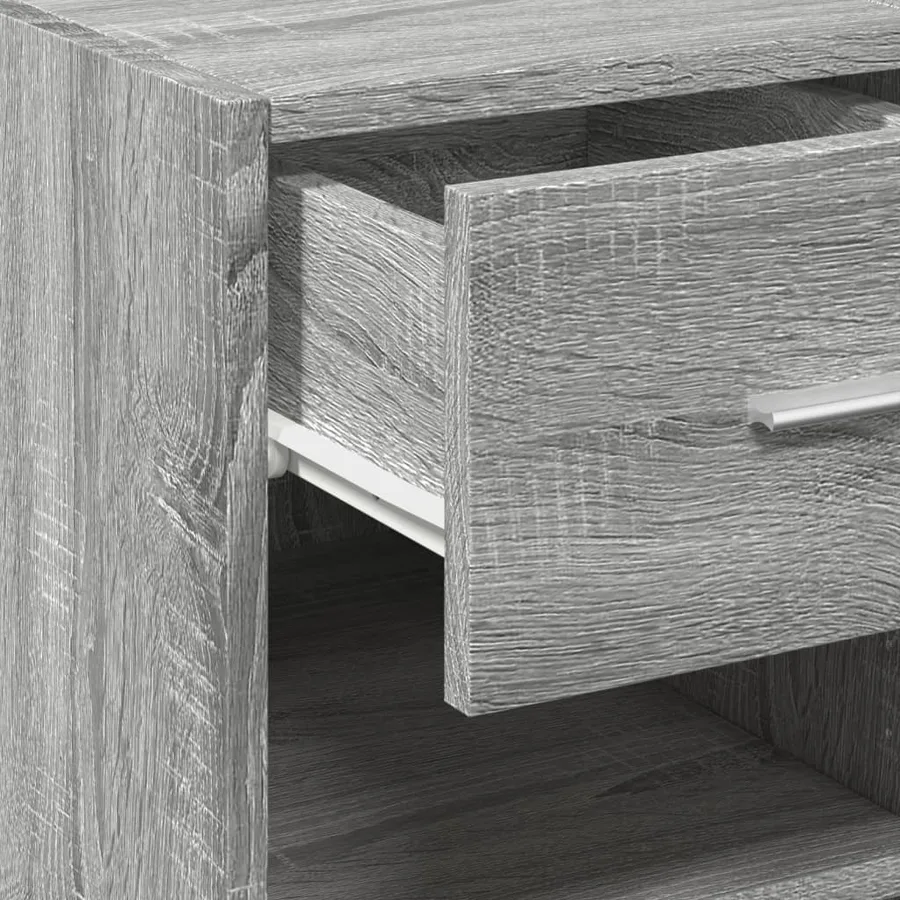 Buffet sonoma gris 50x42,5x93 cm bois d'ingénierie - 8