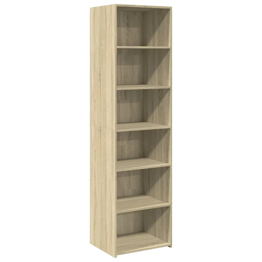 Buffet haut chêne sonoma 50x41x185 cm bois d'ingénierie - 2