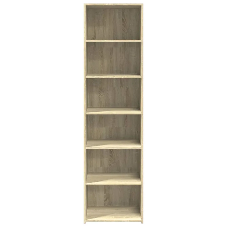 Buffet haut chêne sonoma 50x41x185 cm bois d'ingénierie - 4