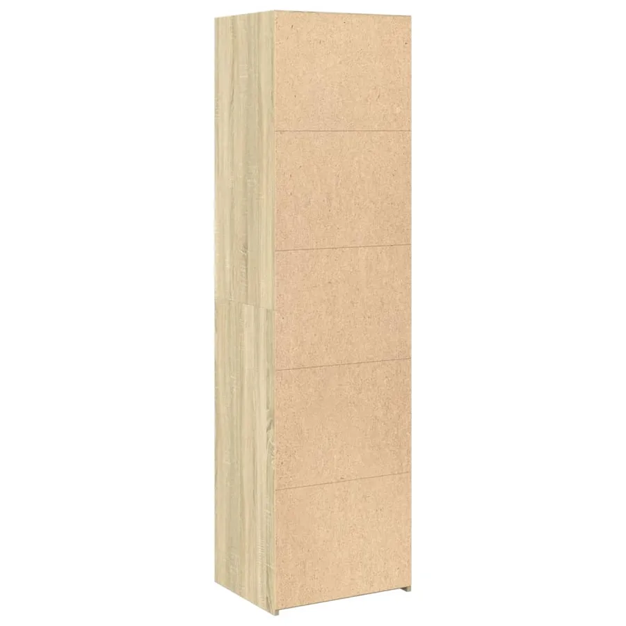 Buffet haut chêne sonoma 50x41x185 cm bois d'ingénierie - 6