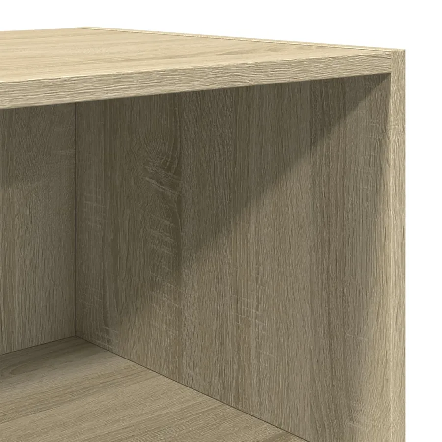 Buffet haut chêne sonoma 50x41x185 cm bois d'ingénierie - 7