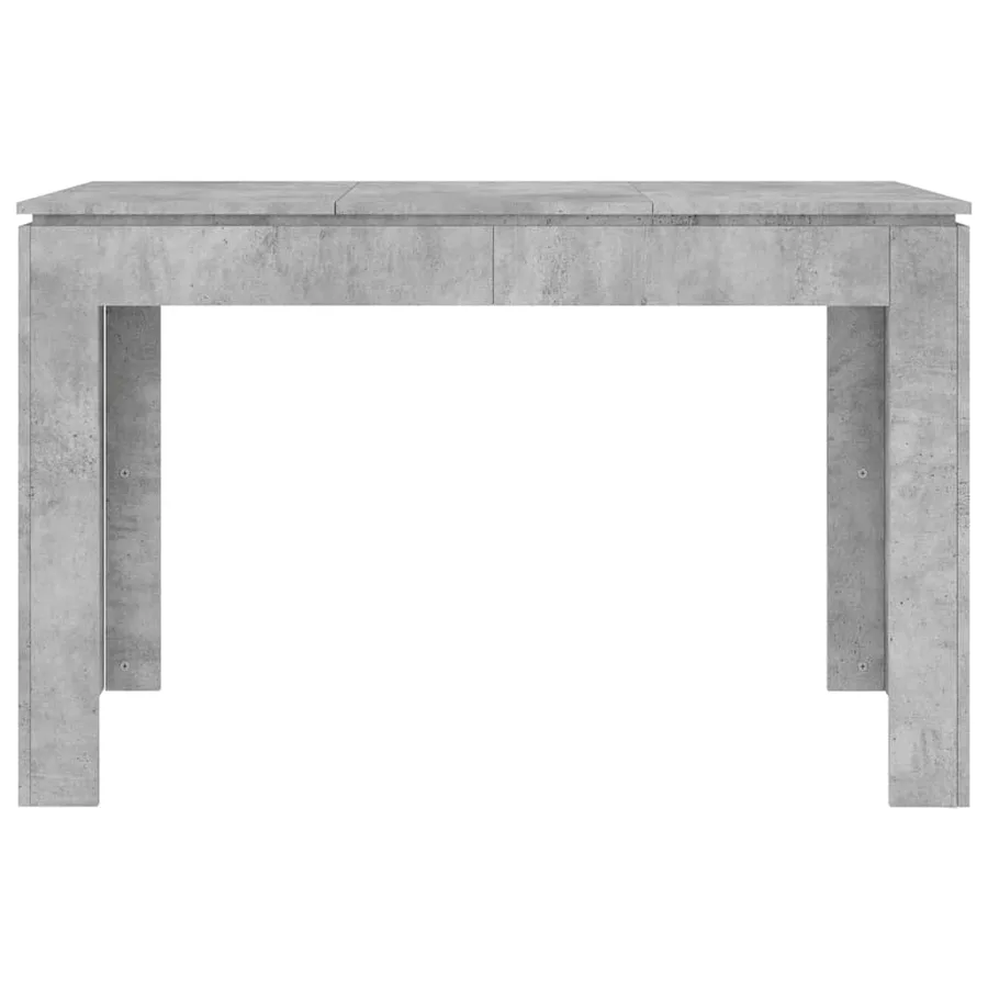 Table à manger Gris béton 120x60x76 cm Bois d'ingénierie - 4