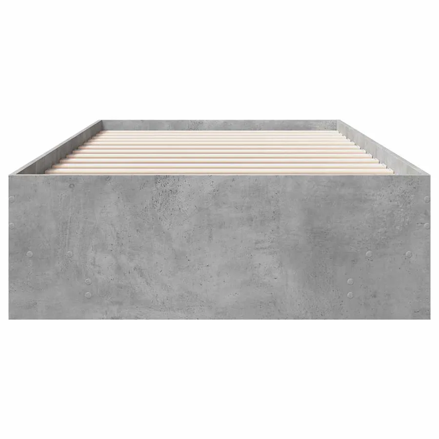 Cadre de lit sans matelas sonoma gris 90x200 cm - 5