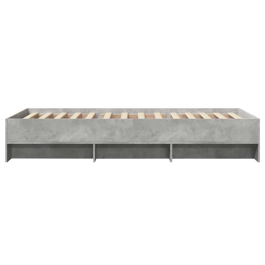 Cadre de lit sans matelas sonoma gris 90x200 cm - 6