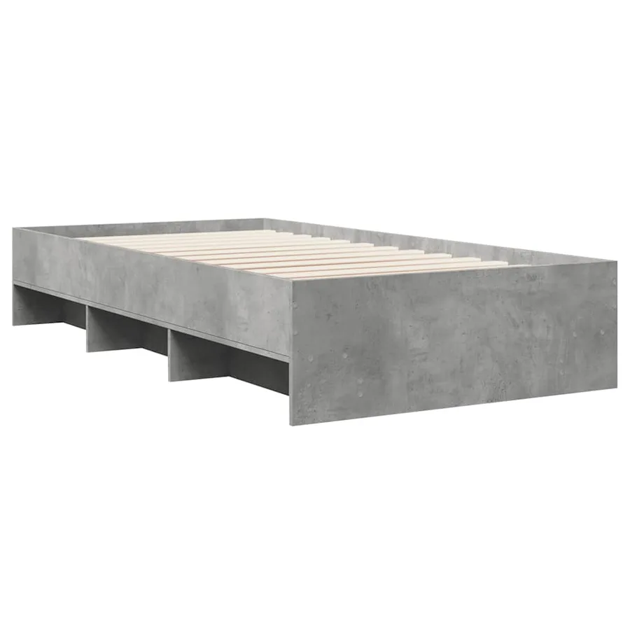 Cadre de lit sans matelas sonoma gris 90x200 cm - 7