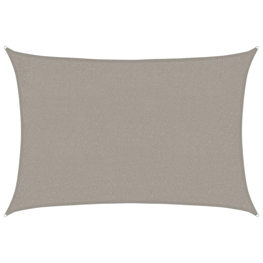 Voile d'ombrage 160 g/m² rectangulaire gris clair 2x2,5 m PEHD - 2