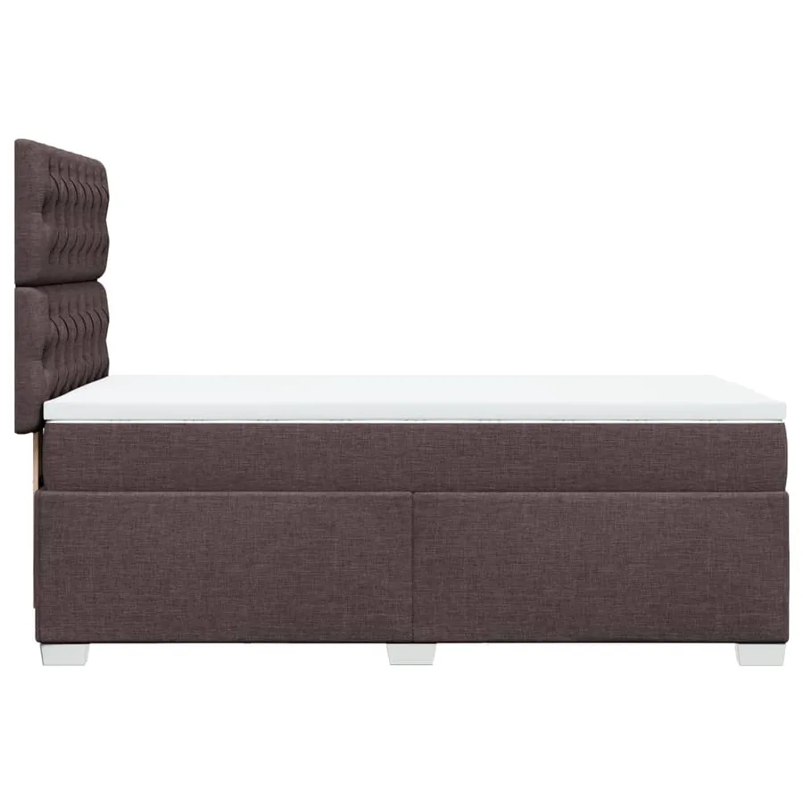 Sommier à lattes de lit avec matelas Marron foncé 90x200 cm - 11