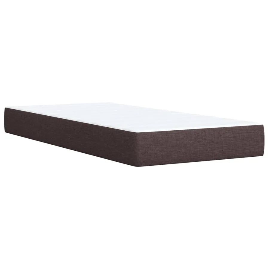 Sommier à lattes de lit avec matelas Marron foncé 90x200 cm - 9