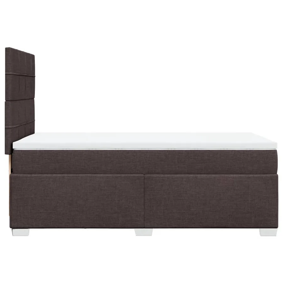 Sommier à lattes de lit avec matelas Marron foncé 90x200 cm - 9