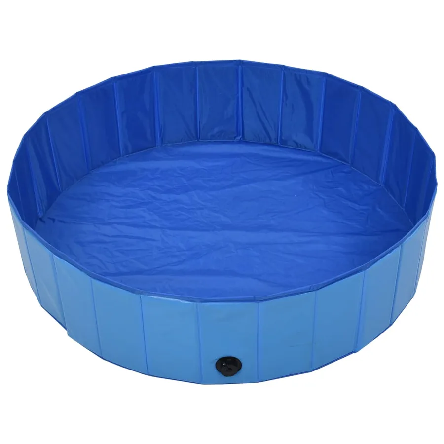 Piscine pliable pour chiens Bleu 120x30 cm PVC - 3