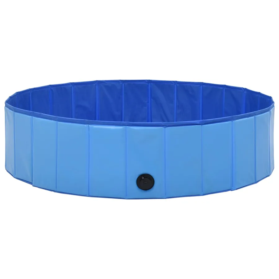 Piscine pliable pour chiens Bleu 120x30 cm PVC - 4