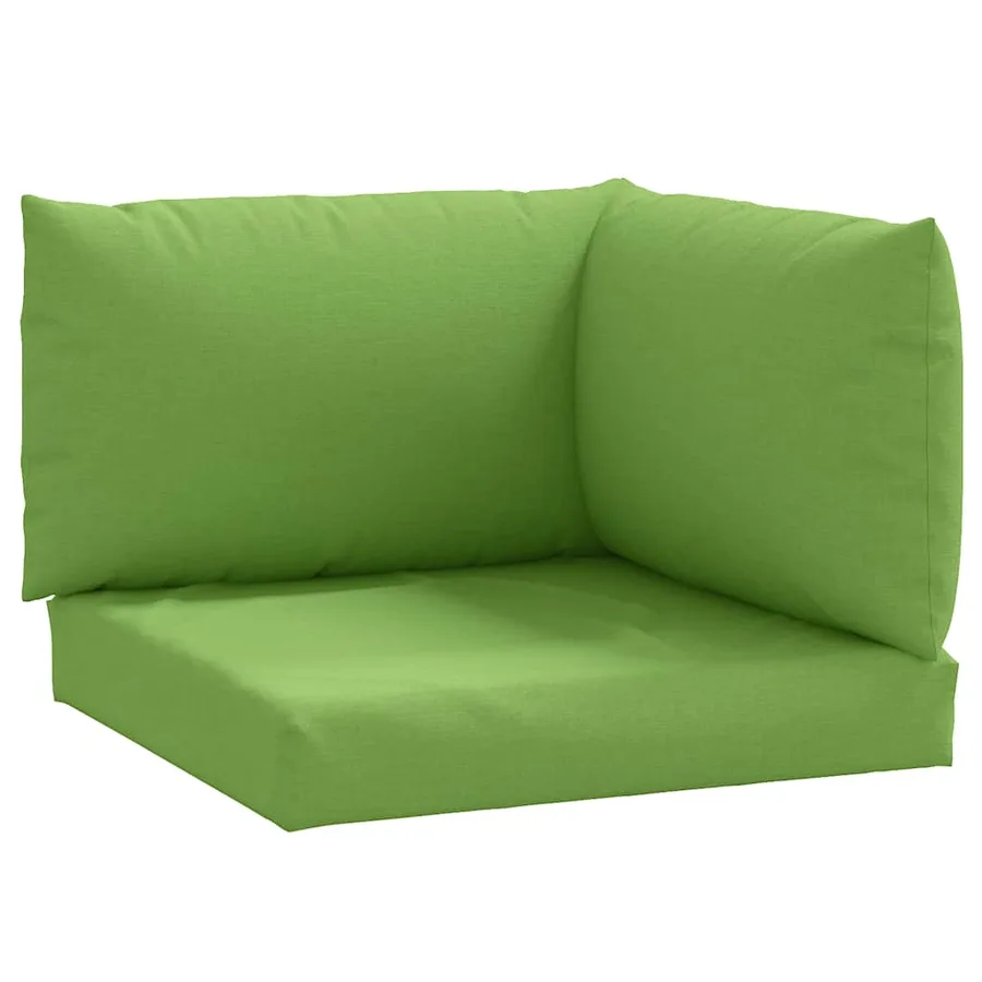Coussins de palette lot de 3 vert mélangé tissu - 2