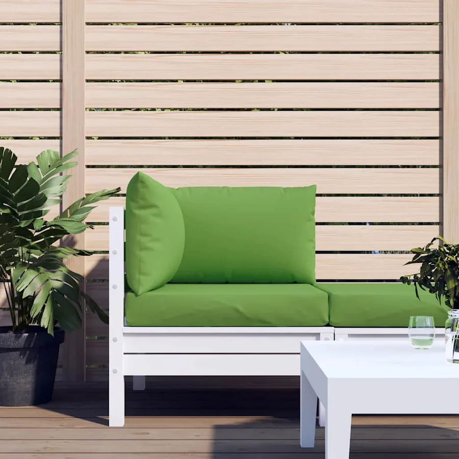 Coussins de palette lot de 3 vert mélangé tissu - 3