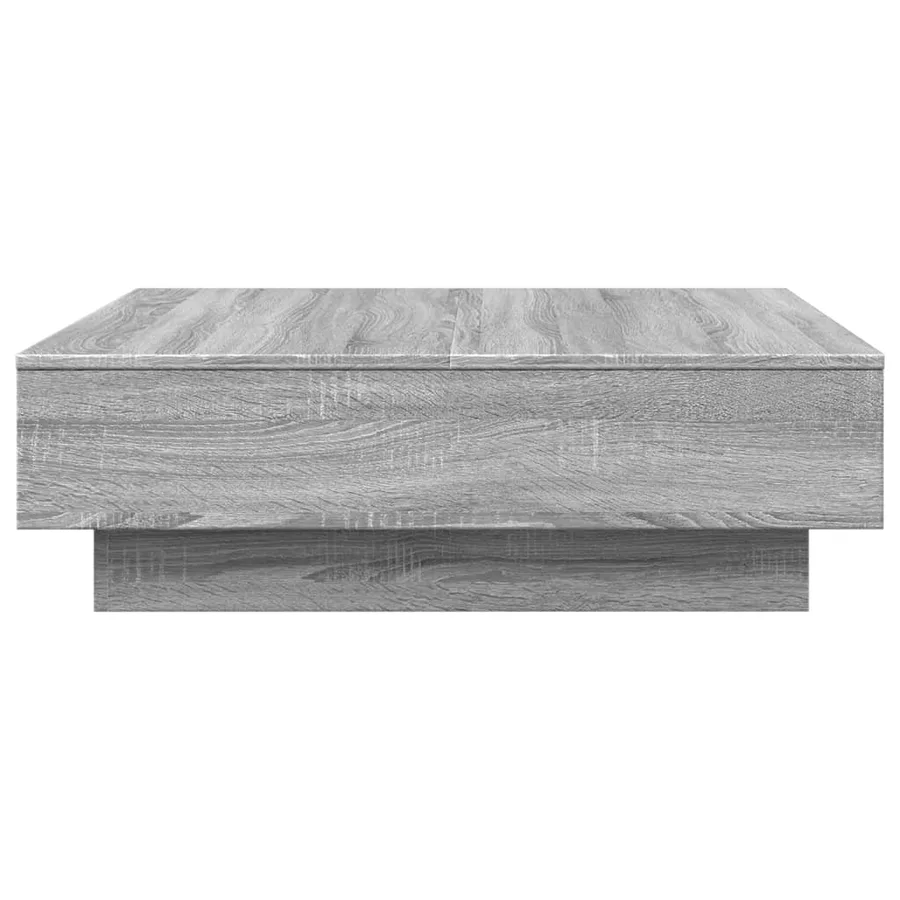 Table basse Sonoma gris 90x90x28 cm Bois d'ingénierie - 5