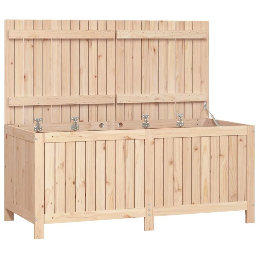 Garden storage box 147x68x64 cm Solid pine wood - 2