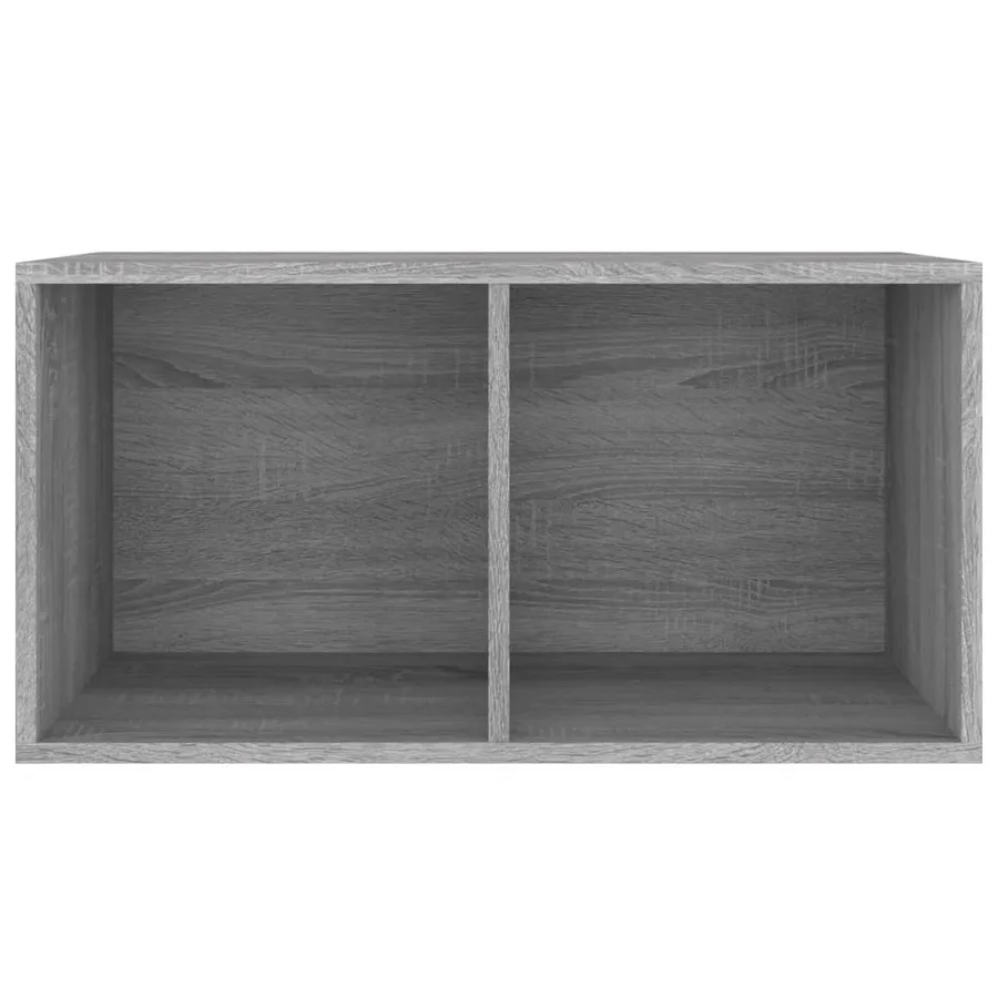 Boîte de rangement à disques vinyle Sonoma gris 71x34x36 cm - 3