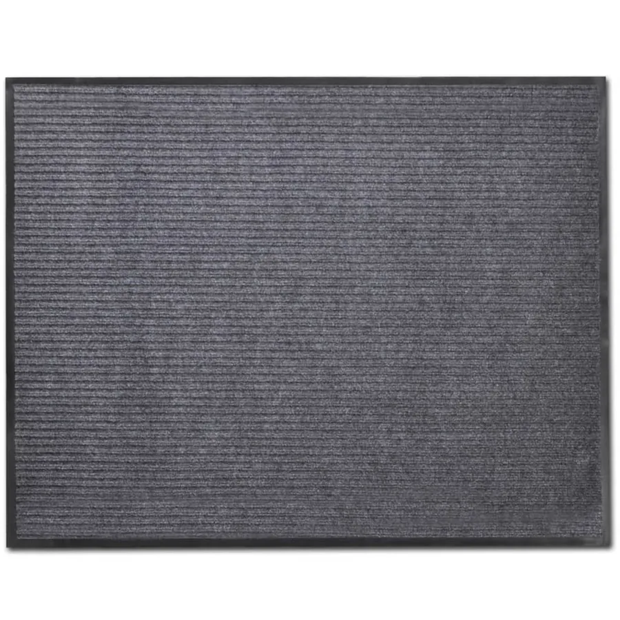 Tapis d'entrée gris 90 x 150 cm PVC