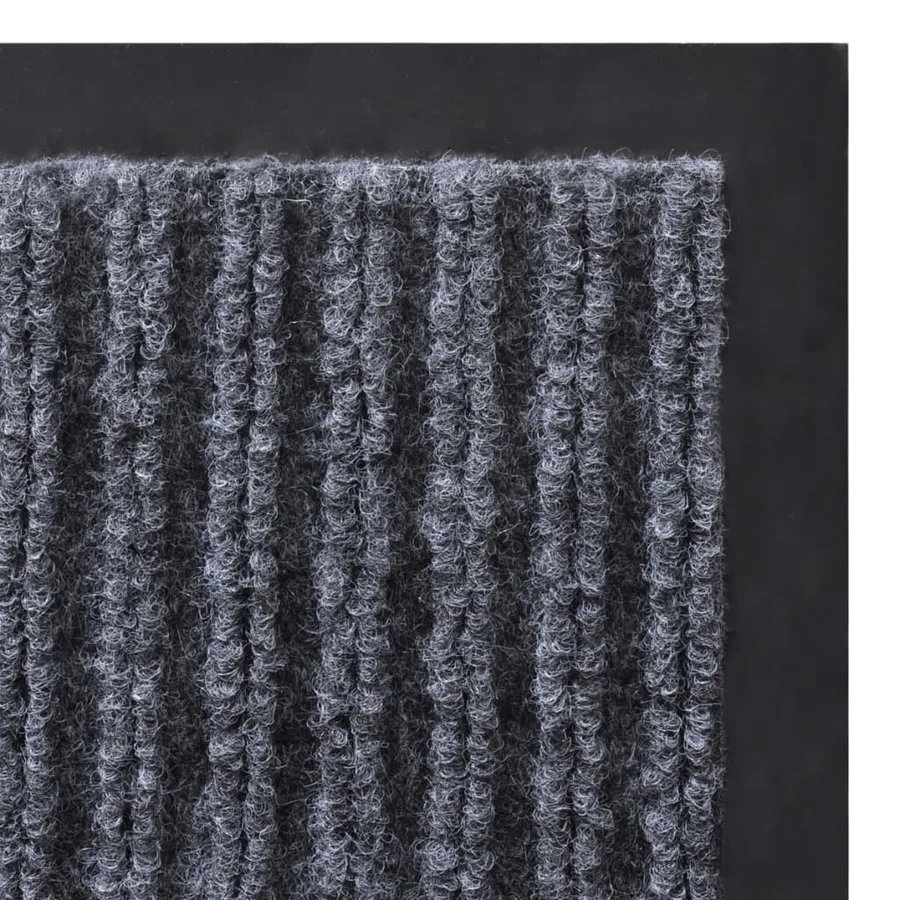 Tapis d'entrée gris 90 x 150 cm PVC - 5
