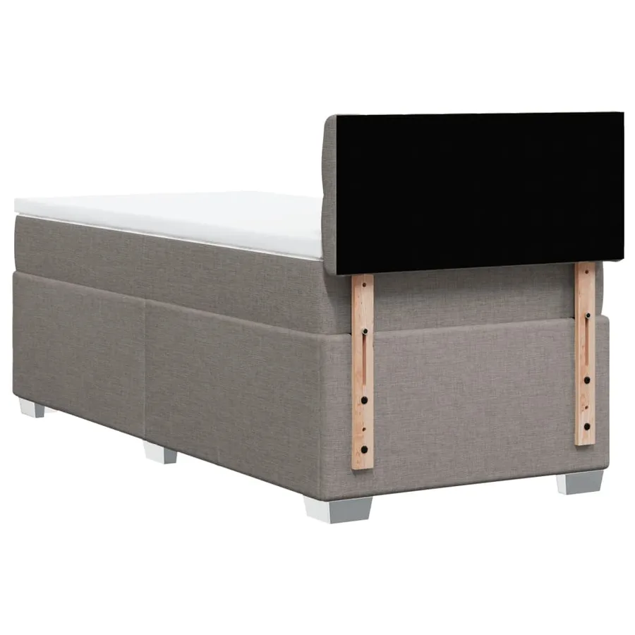 Sommier à lattes de lit avec matelas Taupe 90x190 cm Tissu - 6