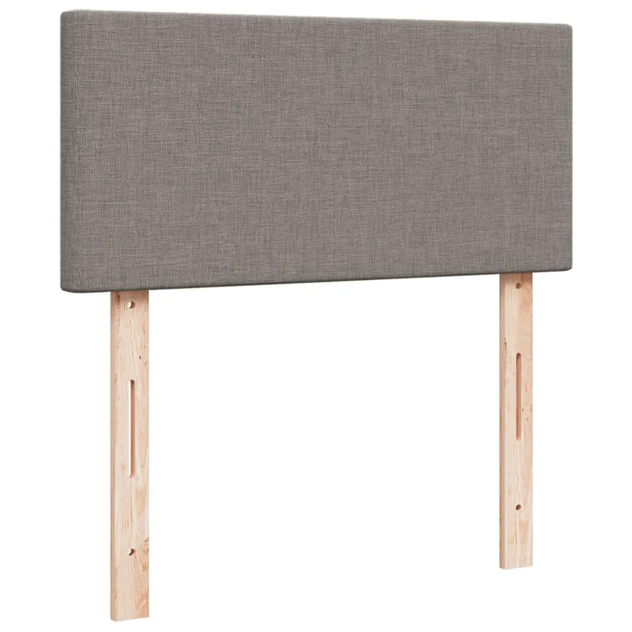 Sommier à lattes de lit avec matelas Taupe 90x190 cm Tissu - 7