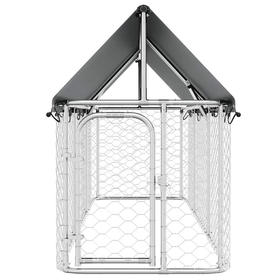 Chenil extérieur avec toit 400x100x150 cm - 6