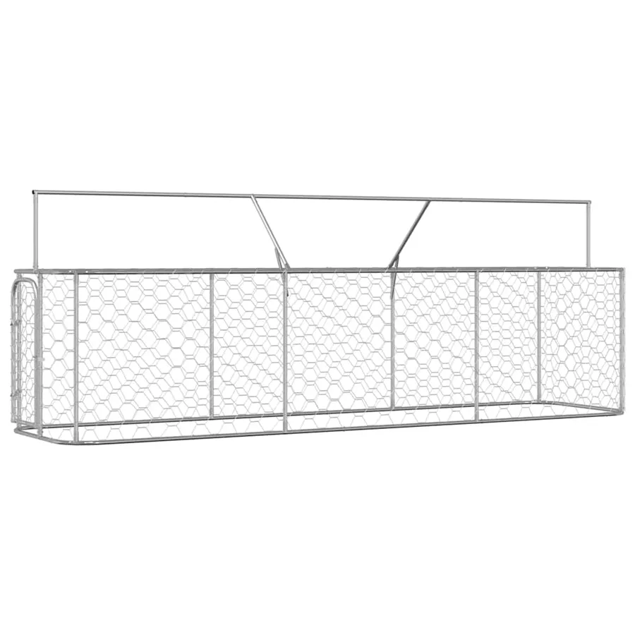 Chenil extérieur avec toit 400x100x150 cm - 7