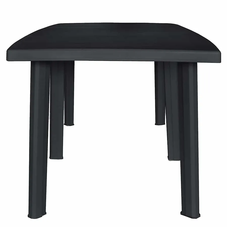 9 pcs outdoor dining set Plastic Anthracite - 11