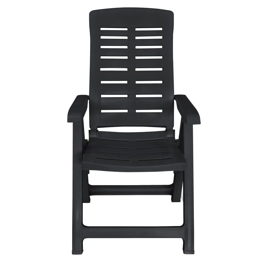 Ensemble à manger d'extérieur 9 pcs Plastique Anthracite - 5