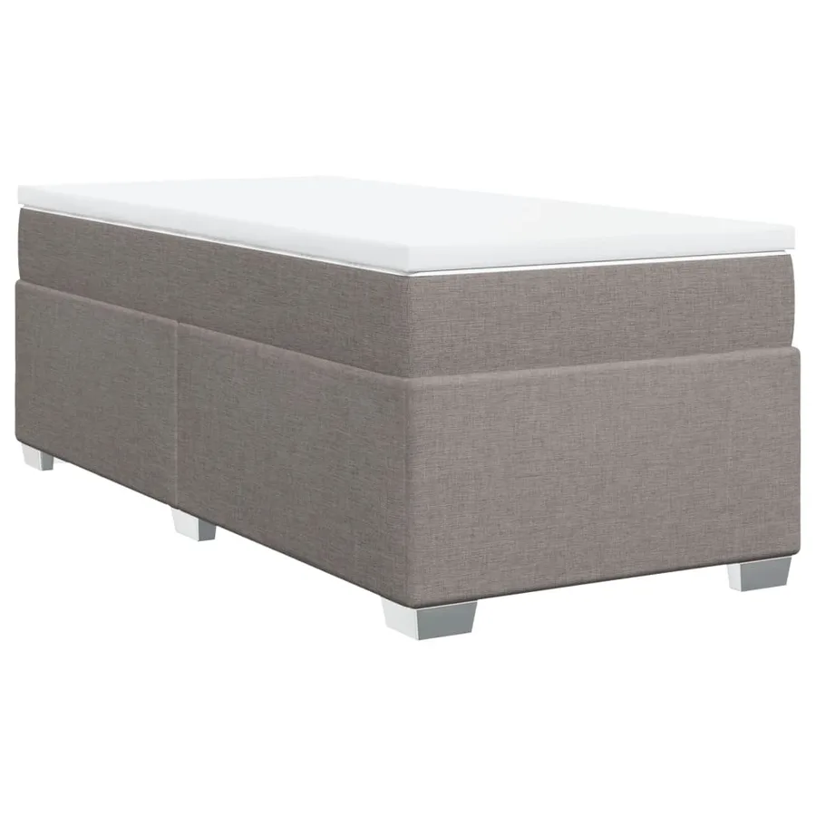 Sommier à lattes de lit avec matelas Taupe 80x200 cm Tissu - 2