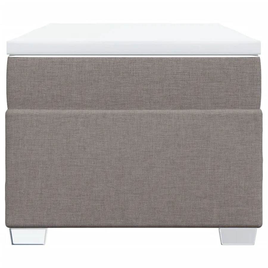 Sommier à lattes de lit avec matelas Taupe 80x200 cm Tissu - 4