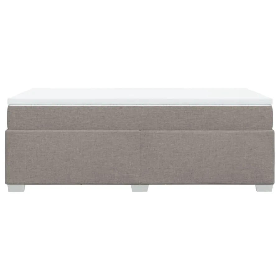 Sommier à lattes de lit avec matelas Taupe 80x200 cm Tissu - 8