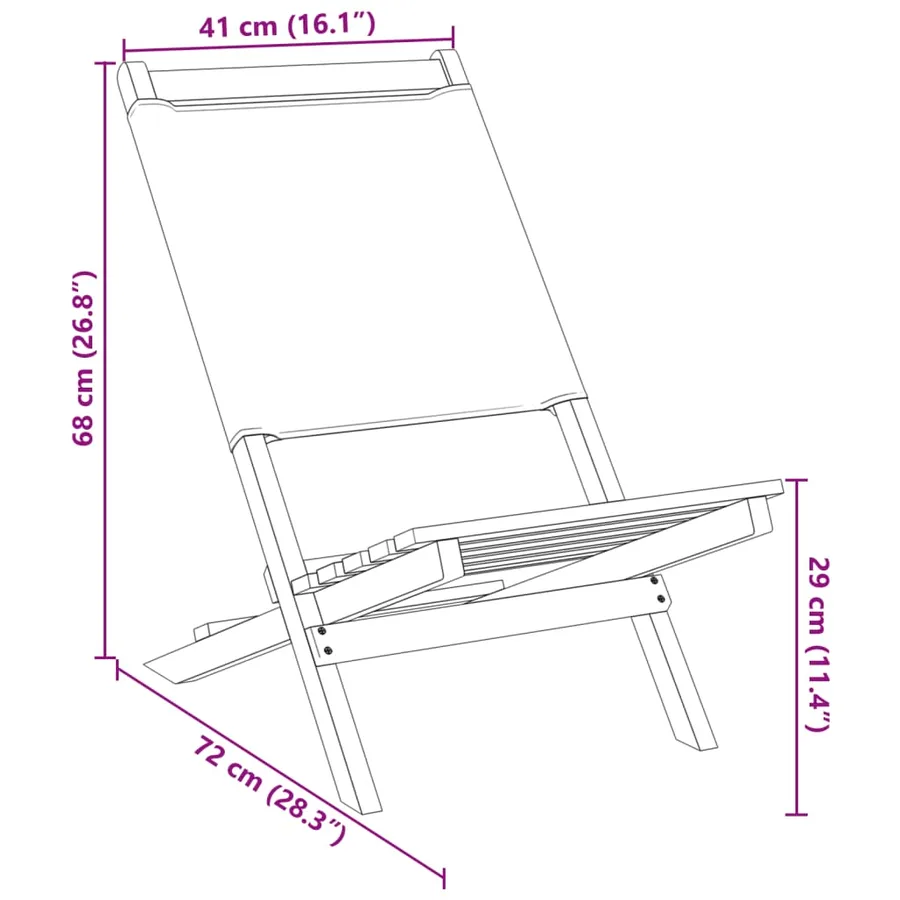 Chaises de jardin pliantes lot de 8 vert tissu et bois massif - 11