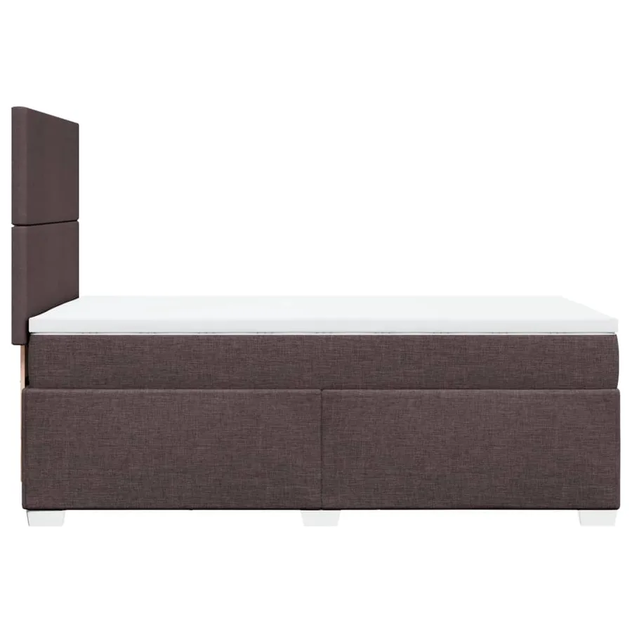 Sommier à lattes de lit avec matelas Marron foncé 100x200 cm - 9