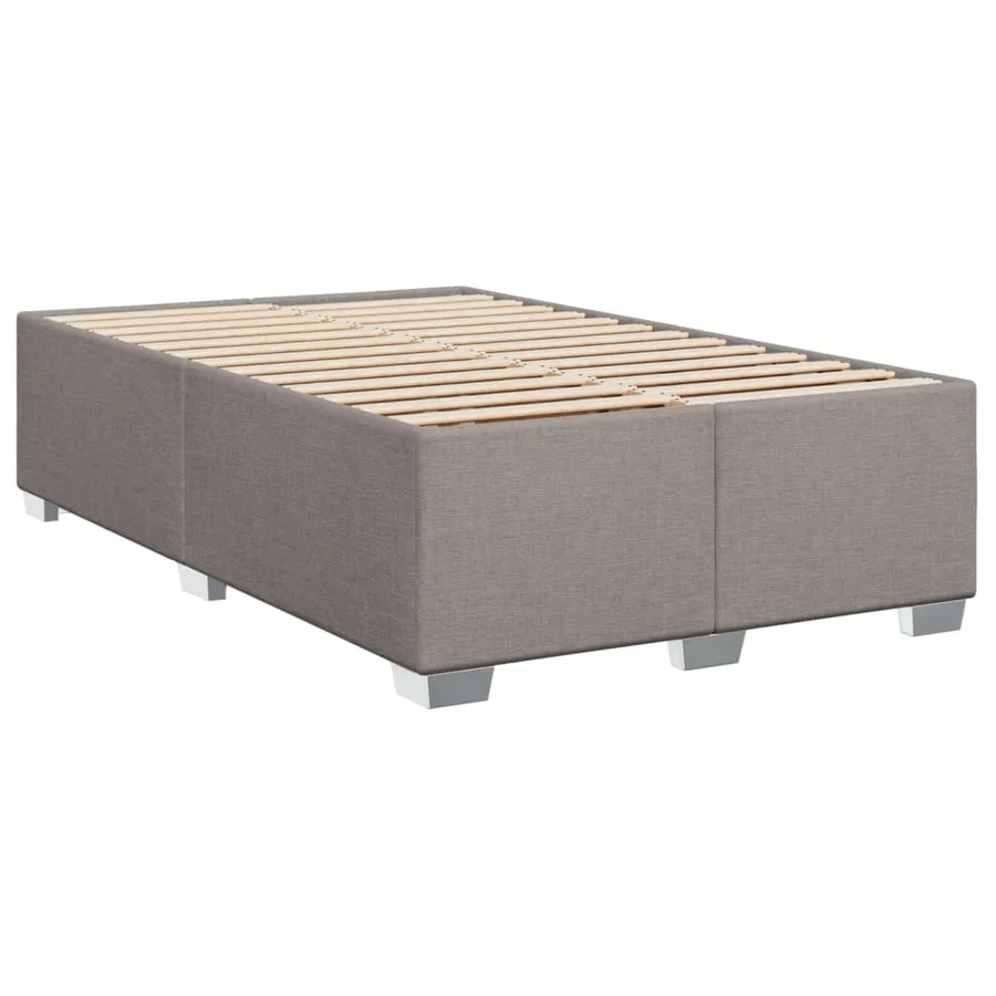 Sommier à lattes de lit avec matelas Taupe 90x200 cm Tissu - 8