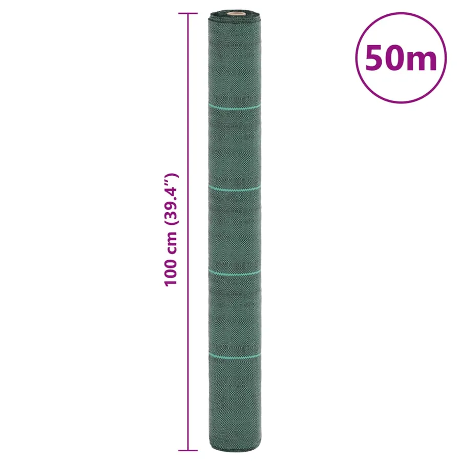 Membrane anti-mauvaises herbes vert 1x50 m PP - 8