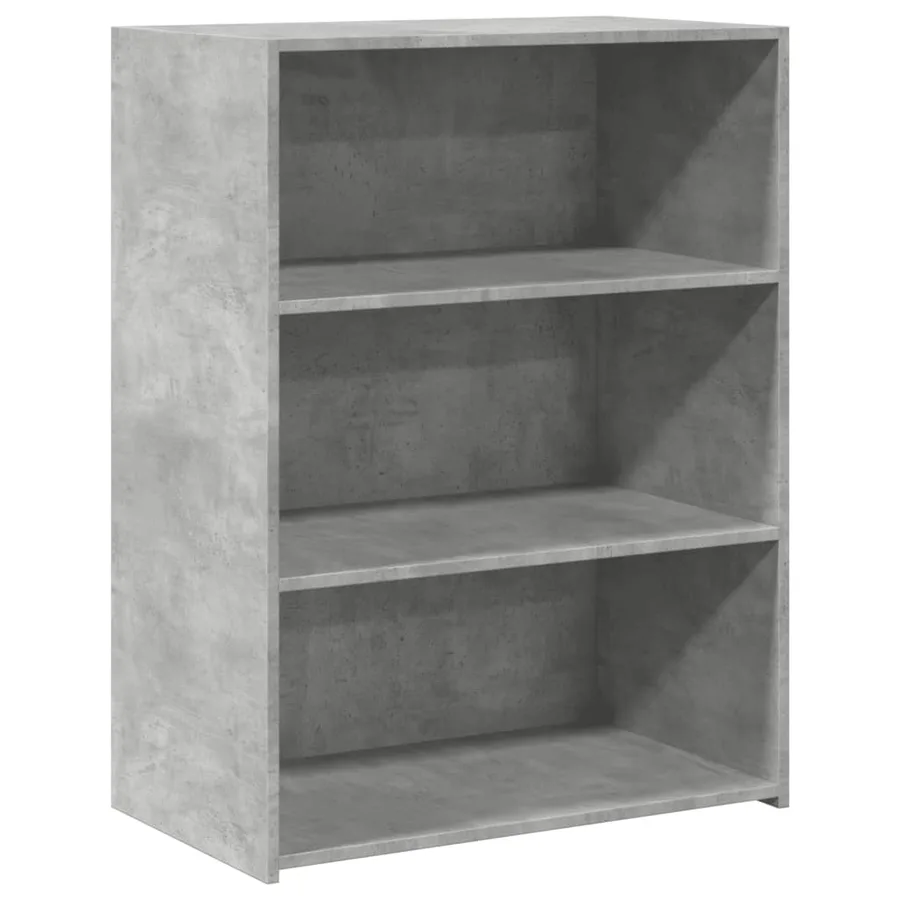 Buffet gris béton 70x41x93 cm bois d'ingénierie - 2