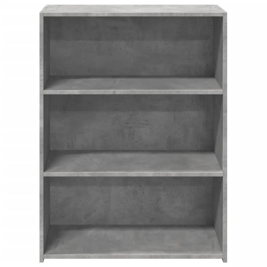 Buffet gris béton 70x41x93 cm bois d'ingénierie - 4