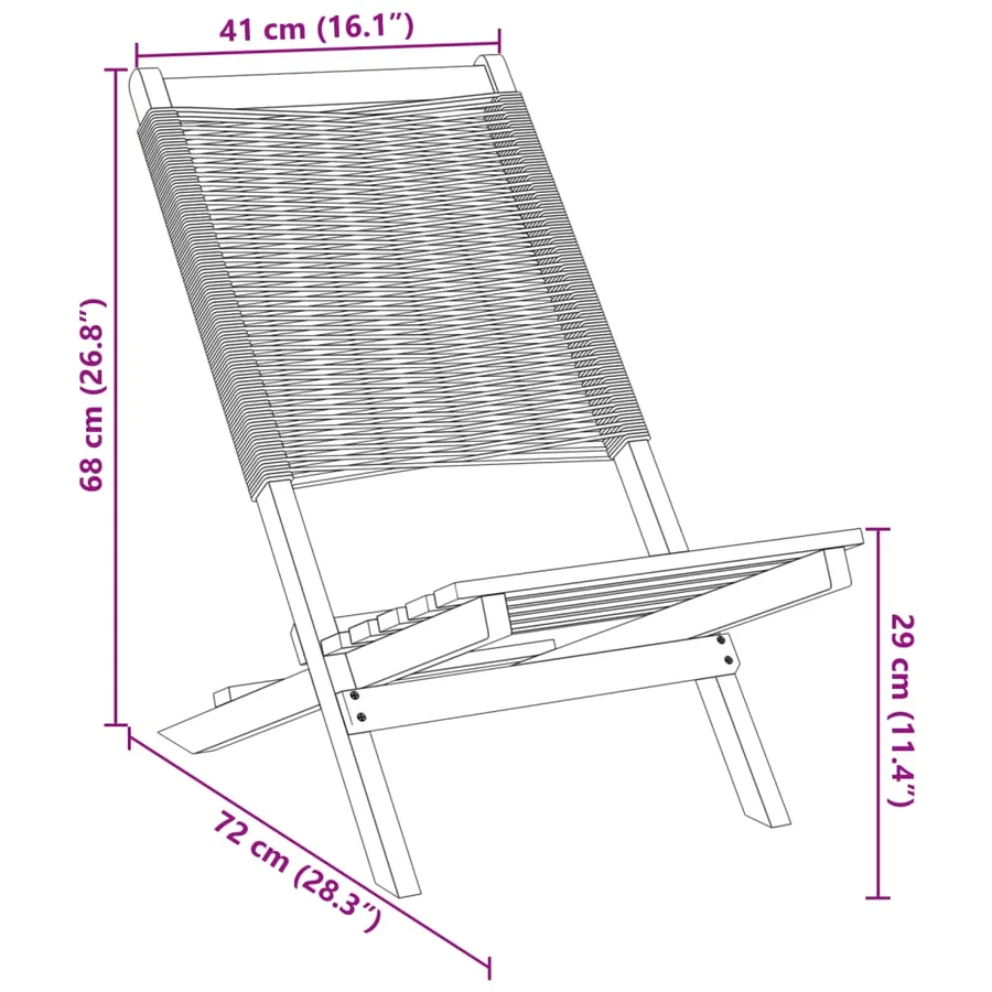 Chaises de jardin lot de 2 gris bois d'acacia et polypropylène - 11