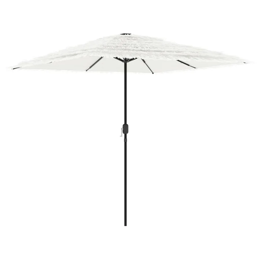 Parasol de jardin avec mât en acier blanc 248x248x248 cm - 2