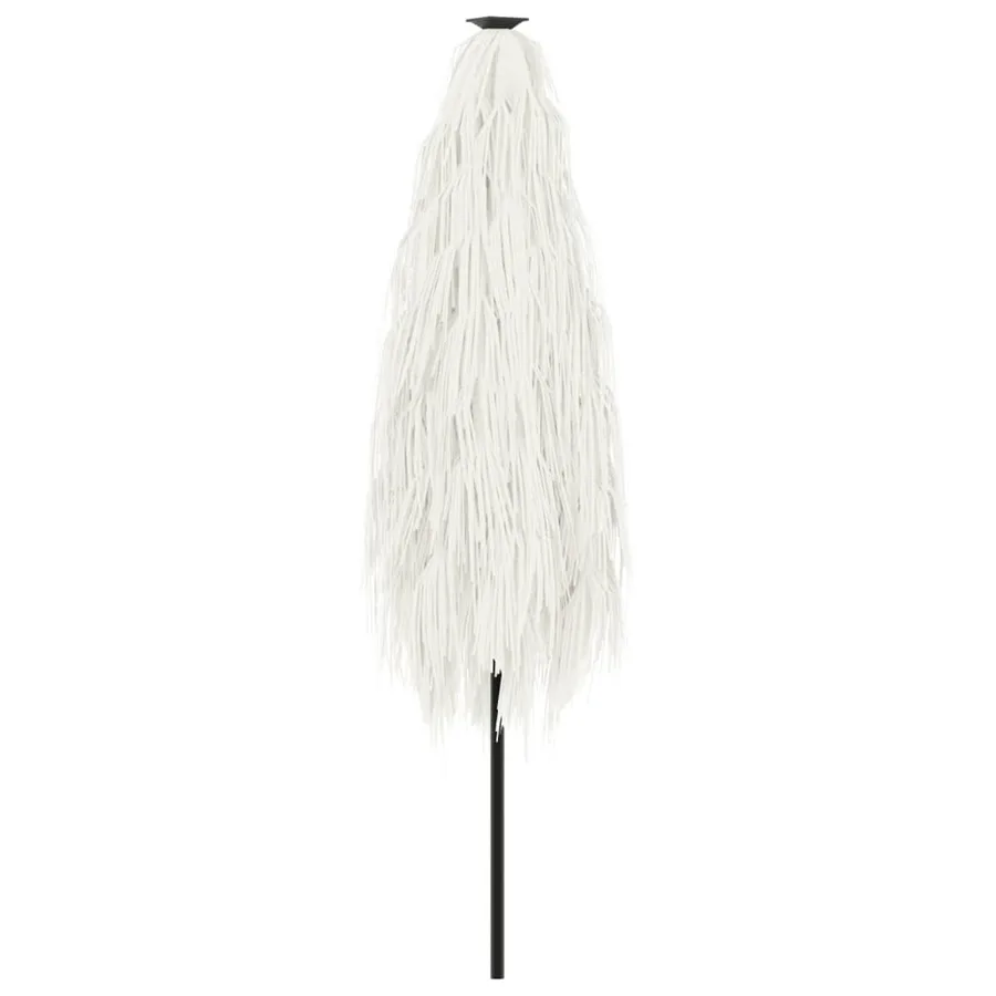 Parasol de jardin avec mât en acier blanc 248x248x248 cm - 6