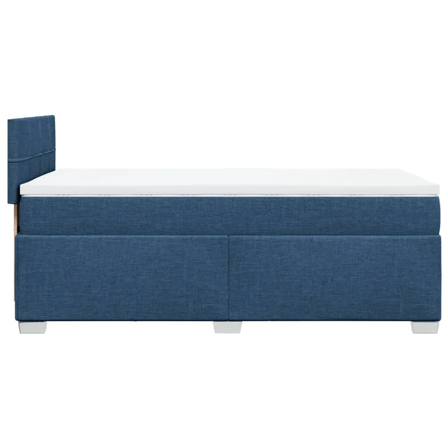 Sommier à lattes de lit avec matelas Bleu 80x200 cm Tissu - 5
