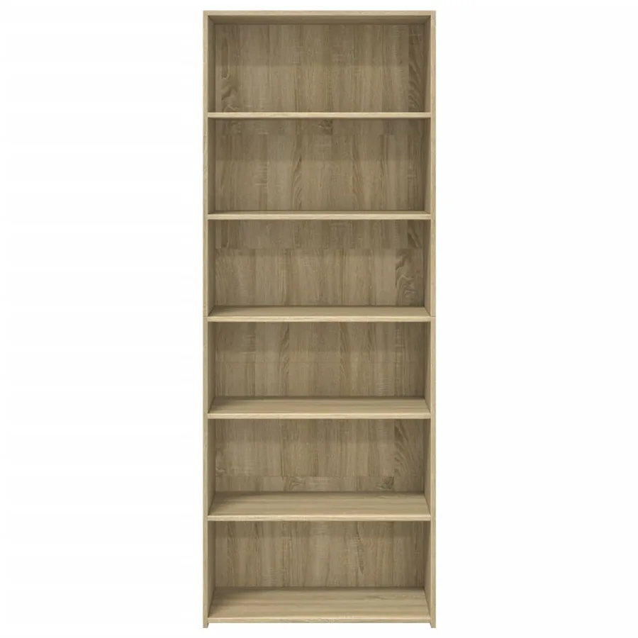 Buffet haut chêne sonoma 70x41x185 cm bois d'ingénierie - 4