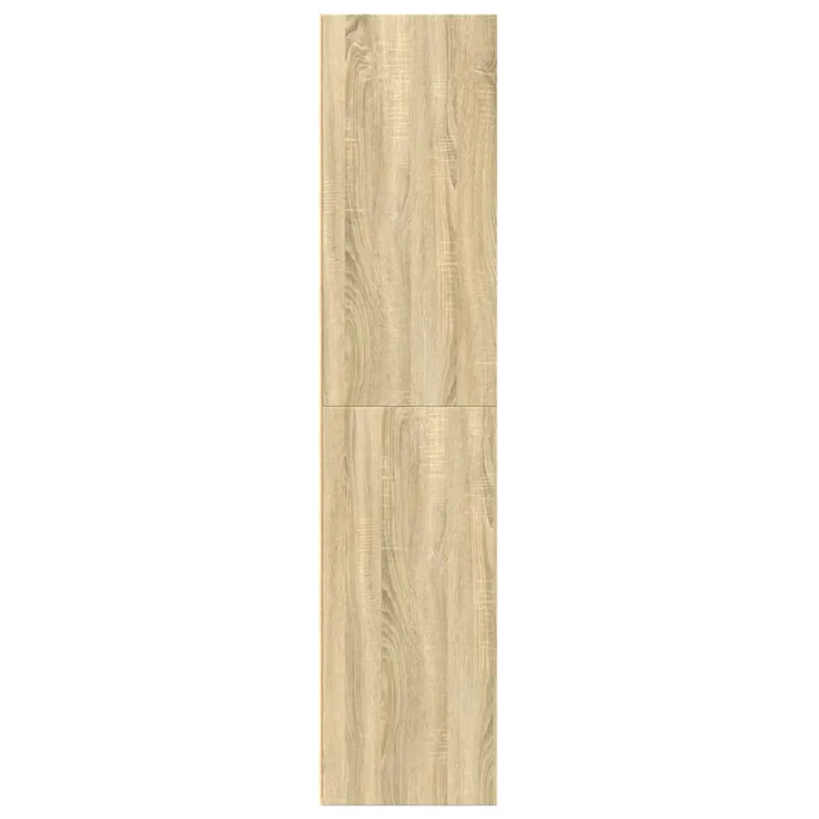 Buffet haut chêne sonoma 70x41x185 cm bois d'ingénierie - 5